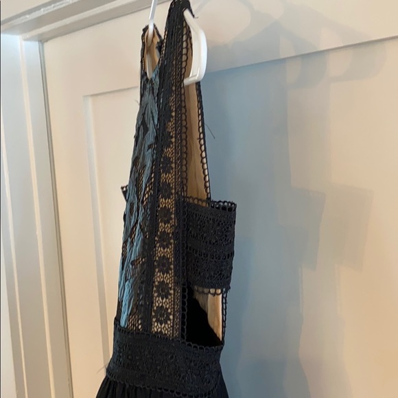 Vici Ina Black Floor Length Asymmetrical Gown - Picture 4 of 7